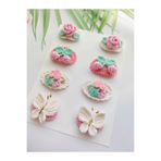 Hand Mother's Since 2024 Antialerjik Pinterest 8'li Klips Saçsız Bebek Tokası Handmade Bebek Hediyelik Set ( 0-3 Yaş)
