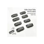 Hand Mother's Since 2024 Saçsız Bebek Tokası 3.2 cm Metal Peruk ÇıtÇıt 8'li Klipsi Kaynak Saç Tokası Postij Tokası Toka Yapım Malzemesi