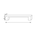 Hand Style Alüminyum 288 mm 15x15 Inox Kulp
