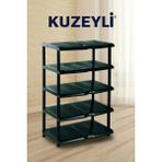 Handanca 5 Katlı Plastik Ayakkabılık | Ayakkabı Rafı - Ahşap