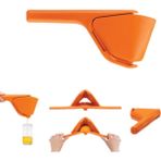 Handanca Fluicer Katlanır Pratik 28 cm Narenciye-Portakal Sıkacağı, Turuncu - Altın
