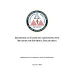 Handbook on Compiling Administrative Records for Informal Rulemaking: January 2022