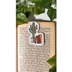 Handeto Kraft Kitaplık ve kaktüs temalı mıknatıslı kitap ayracı magnetli kitap ayracı