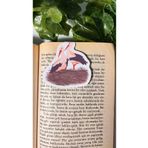 Handeto Kraft Leylek temalı mıknatıslı kitap ayracı magnetli kitap ayracı