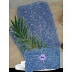 Handmade Bebek Battaniyesi - Beyaz - Mavi
