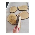 Handmade Epoksi Kütüğü Epoksilik Sehpa Kütük Zeytin Kütüğü Gölgede Kurutulmuş4 Adet 35cm