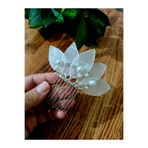 Handmade İncili gelin tokası- minimal gelin aksesuarı- gelin tacı-