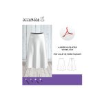 Handmade Kloş A Kesim Etek Dikim Kalıbı ve Dikiş Talimatı , 34-50, Model: Sun