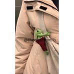 Handmade Kurbağa Amigurumi Çanta Charmı, Çanta Süsü