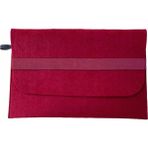Handmade MacBook Air Kılıf Çanta 13.3'' Için Bordo Üzerine Bordo Bantlı Bordo