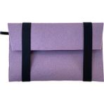 Handmade MacBook Air Kılıf Çanta 13.3'' Için Üzerine Siyah Dikey Bant Eflatun