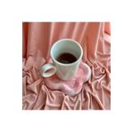 Handmade Pembe Mermer Desen Çiçek Bardak Altlığı - Takı Tabağı - Dekoratif Tabak