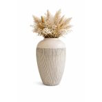 Handmade Seramik Dekoratif Vazo 25 cm – Strivelle Modern Tasarım, El Yapımı Çiçeklik, Salon & Ofis Dekorasyonu, Şık Minimal Vazo 16 cm Genişlik
