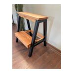Handmade Siyah-kiraz Basamak Tabure, Basamak Tabure, Ahşap Basamak Yükseltici,