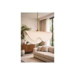 Handmade Wabi Sabi Karbon Beton Avize, Waveon