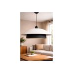 Handmade Wabi Sabi Karbon Beton Avize, Yingyang