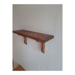 handwood Ahşap Duvar Rafı Ceviz rengi 70*20