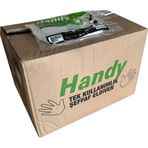 Handy Büyük Boy 100 Adetlik 100 Paket HDPE İş Temizlik Tek Kullanımlık Şeffaf Eldiven