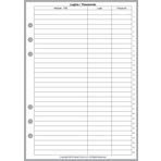 Handy Forms Filofax, LV (GM), Kikki K, TMI ve Diğerleri tarafından 6 Halkalı A5 Defterler için A5 Boyutunda Giriş Şifresi Listesi. Sayfa Boyutu 5,83 inç x 8,27 inç (148 mm x 210 mm)
