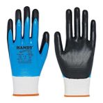 Handy Handy H1701 Çift Kaplı Nitril Eldiven - Mavi - Siyah - 10