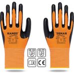 Handy HN-16 Nitril Kaplama 10/XL Sanayi Usta Eldiveni Koruyucu Eldiven