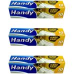 Handy Vakumsuz Şeffaf Giyisi Elbise Ceket Mont Askı Kılıfı Poşeti Torbası - 10 Adetlik 3 Kutu