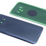 handywest Samsung Galaxy S7 SM-G930F ile uyumlu siyah/siyah pil kapağı arka kapak arka kapak yapıştırıcı dahil arka kapak Hosing Cover kamera cam yapışkan folyolu yapışkan bant