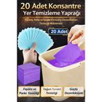 Hane Dostu 20 Adet Konsantre Yer Temizleme Yaprağı – Fayans, Parke ve Tuvalet İçin Güçlü Temizlik Tableti