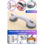 Hane Dostu Düşme Kayma Önleyici | Emniyet Kilitli | Güçlü Vantuzlu Banyo Tuvalet Tutacağı