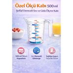 Hane Dostu Özel Ölçü Kabı 500 ml Şeffaf Dereceli Sıvı ve Gıda Ölçme Kabı