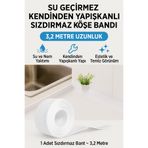 Hane Dostu Su Geçirmez Kendinden Yapışkanlı Sızdırmaz Köşe Bandı – Mutfak & Banyo Tezgah Contası 3,2 Metre