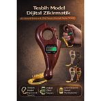 Hane Dostu Tesbih Model Dijital Zikirmatik LED Ekranlı Elektronik Zikir Sayacı Parmak Sayaç Tesbih