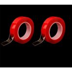 Hane216 2 Adet Çift Taraflı Bant Şeffaf Silikon Bant Iz Bırakmaz Su Geçirmez Bant 18 mm x 2 Metre