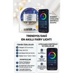 Hanedanev 10 Metre App Kontrollü Rgb LED Şerit Işık - Müzik Ses Sensörlü Işık Zinciri, Zamanlayıcı Dekorasyon