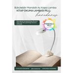 Hanedanev Bükülebilir Mandallı Kitap Okuma Işığı Yaylı Pilli Ledli Kitap Okuma Lambası