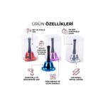 Hanedanev Parlak Renkli Metal Resepsiyon Çanı El Zili - Okul, Ofis, Masa ve Etkinlik Çağrı Çanı 1 Adet