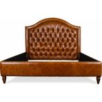 Hanel Mobilya Kingston Karyola Kahve Suni Deri - 200 x 160 cm - Kahverengi