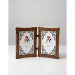 Hanem Çerçeve Mdf Ahşap Dikey 15X21 Menteşeli Dekoratif Fotoğraf Çerçevesi - Kahverengi