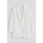 Hanezza Kadın Blazer Ceket | Beyaz | Büyük Beden | 7 Renk | Takım Elbise Uyumlu