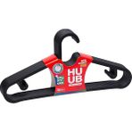 Hanger Plastik Slim Askı, Elbise Askısı, Siyah Askı (Standart, Adet, 20)