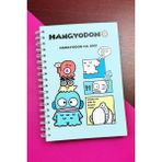 Hangyodon Tasarımlı Spiralli Sticker'lı Tarihsiz Konuşan Ajanda Haftalık Planlayıcı - Renkli