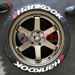 Hankook Lastik Yazısı 2.5 Cm Ürün 4 Adet Oto Lastik Sticker Beyaz Yanak