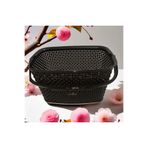Hanks Home Plastik Mandal Sepeti Damla Model Siyah 22x15x13 cm – Dayanıklı Balkon & Çamaşır Sepeti