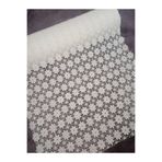 Hanks Home Yıldız Çiçeği Desen Dantel PVC Delikli Buzdolabı Raf ve Çekmece Örtüsü Kaymaz 1 Metre x 47 cm