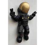 Hanlar Home Dekoratif Astronot Apollo Duvar Heykeli (47x35cm) Siyah