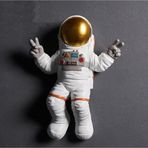 Hanlar Home Dekoratif Astronot Apollo Duvar Heykeli (47X35CM)