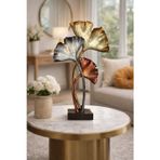 Hanlar Home Dekoratif Dev Yaprak Biblo 50cm Metalik Boya