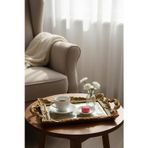 Hanlar Home Şık Oymalı Aynalı Klasik Sunum Tepsi