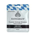 Hannabach 500Mt Klasik Gitar Teli Seti (Başlangıç/Orta - Gitar Aksesuarı) | Medium Tension (Orta Sertlik), Naylon 815 Serisi, Dengeli Ve Uzun Ömürlü | Ölçüler: 4/4 Standart Klasik Gitar