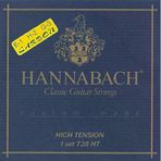 Hannabach 728Htc Custom Made Klasik Gitar Teli Seti (Profesyonel - El Yapımı Seri) | High Tension (Sert), Gümüş Kaplama Baslar, Üstün Performanslı Naylon Tizler | Ölçüler: 4/4 Standart Klasik Gitar Uy